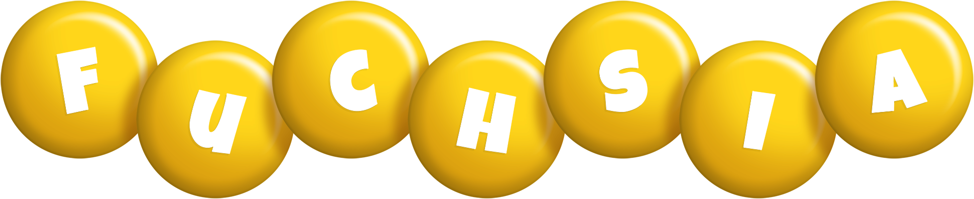 Fuchsia candy-yellow logo