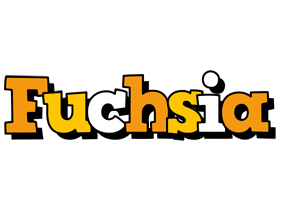 Fuchsia cartoon logo