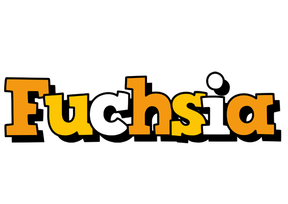 Fuchsia cartoon logo
