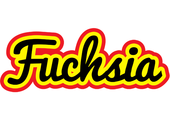 Fuchsia flaming logo