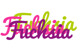 Fuchsia flowers logo