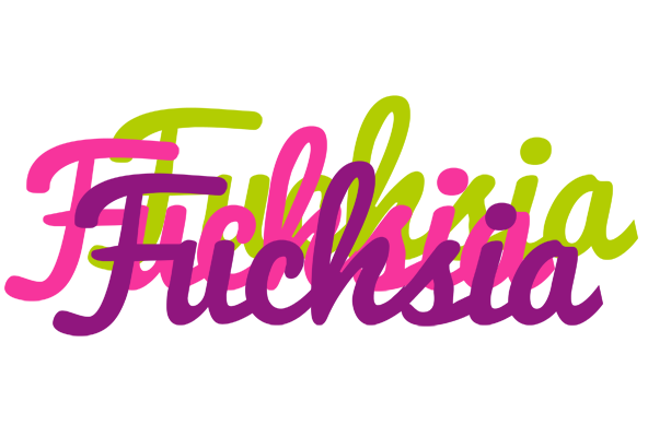 Fuchsia flowers logo