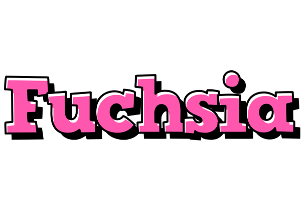 Fuchsia girlish logo