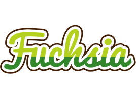 Fuchsia golfing logo