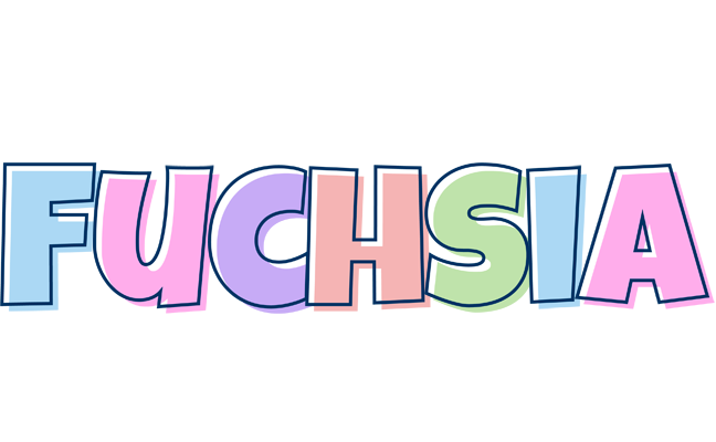 Fuchsia pastel logo