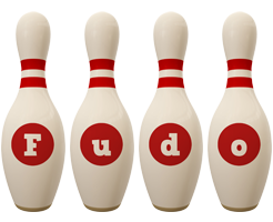 Fudo bowling-pin logo