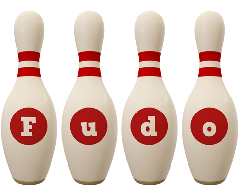 Fudo bowling-pin logo