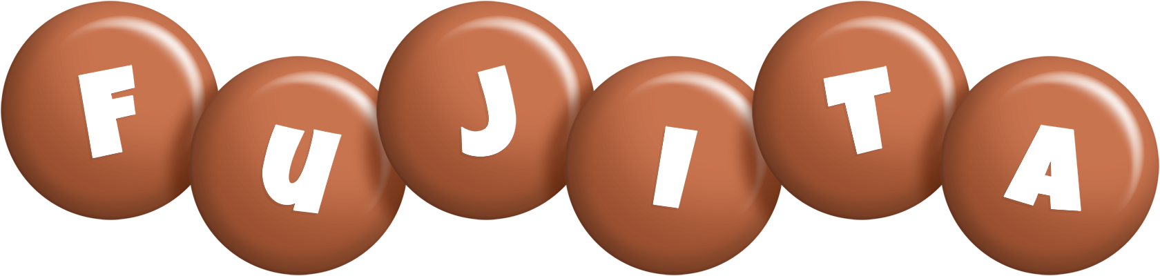 Fujita candy-brown logo