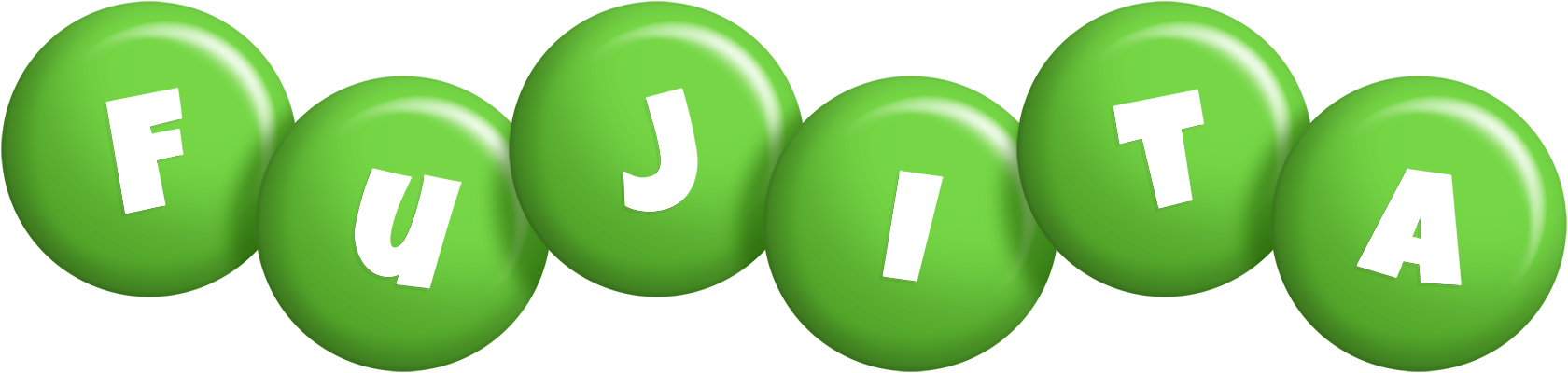 Fujita candy-green logo