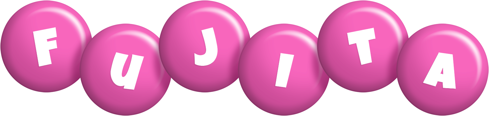 Fujita candy-pink logo