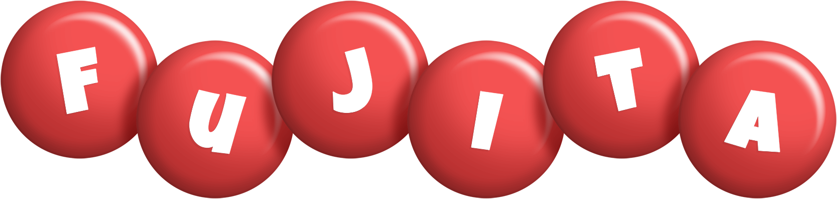 Fujita candy-red logo