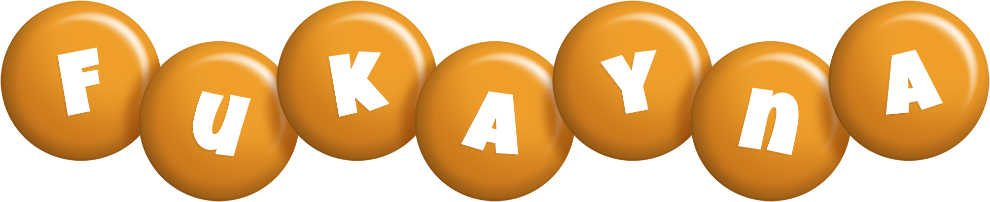 Fukayna candy-orange logo
