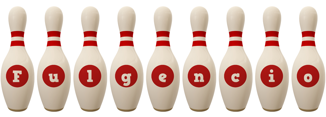 Fulgencio bowling-pin logo