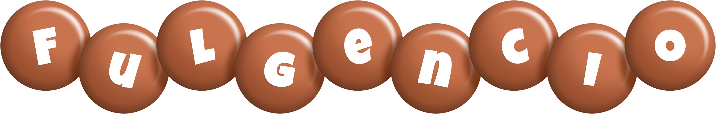 Fulgencio candy-brown logo