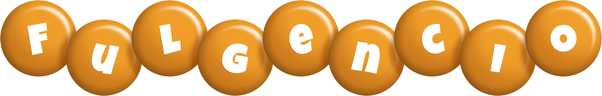 Fulgencio candy-orange logo