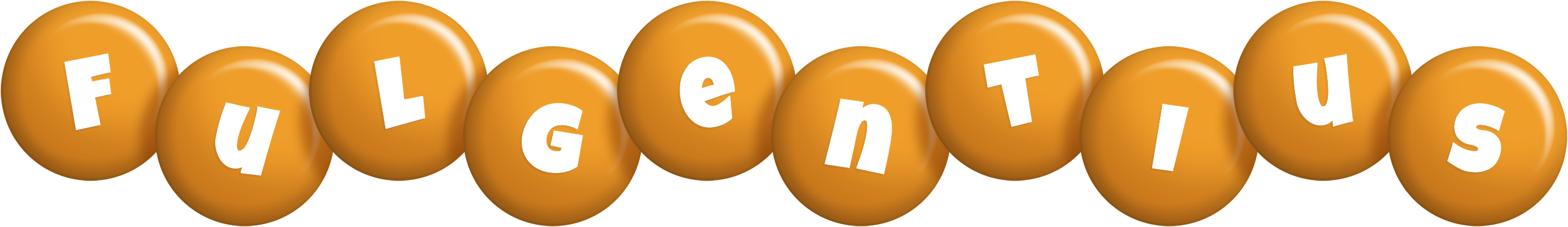 Fulgentius candy-orange logo
