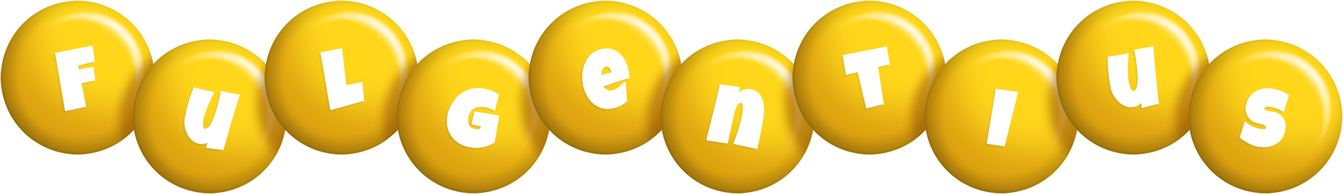 Fulgentius candy-yellow logo
