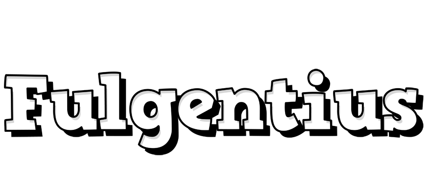 Fulgentius snowing logo
