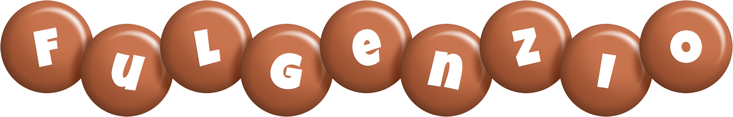 Fulgenzio candy-brown logo