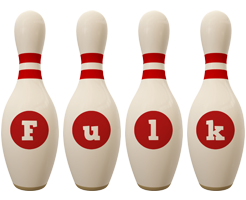 Fulk bowling-pin logo