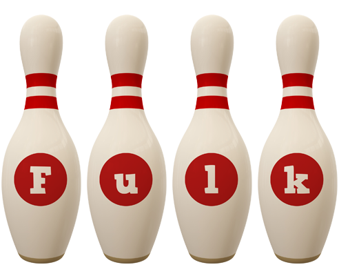 Fulk bowling-pin logo