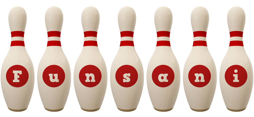 Funsani bowling-pin logo