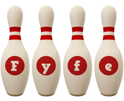 Fyfe bowling-pin logo