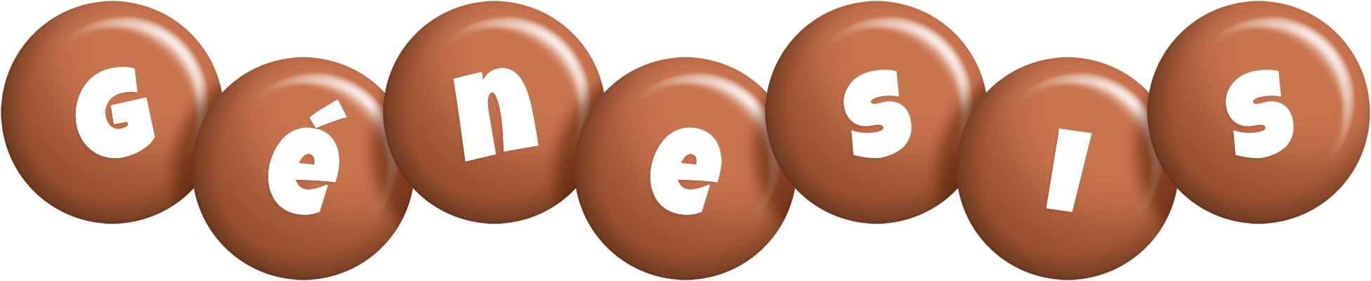 Génesis candy-brown logo