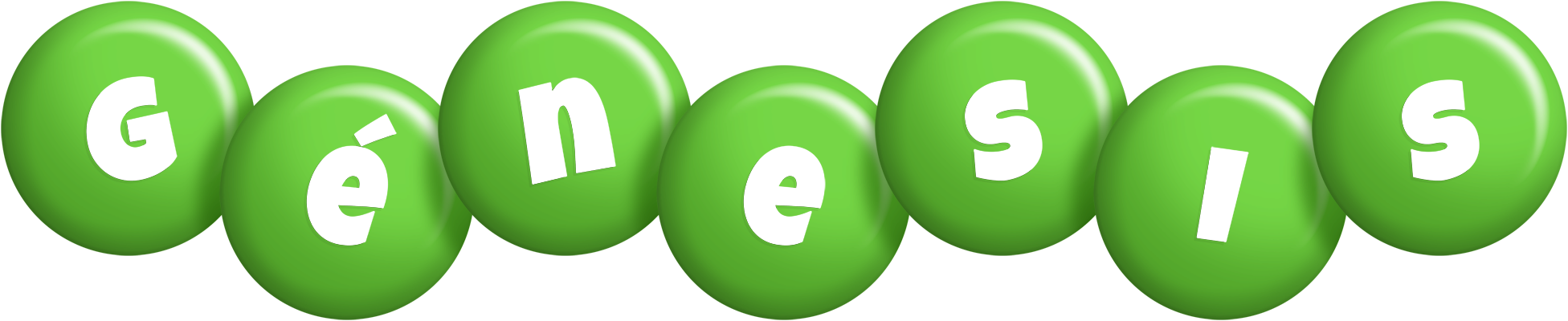 Génesis candy-green logo