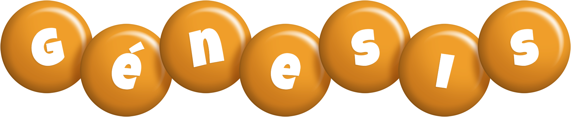 Génesis candy-orange logo