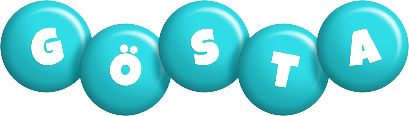 Gösta candy-azur logo