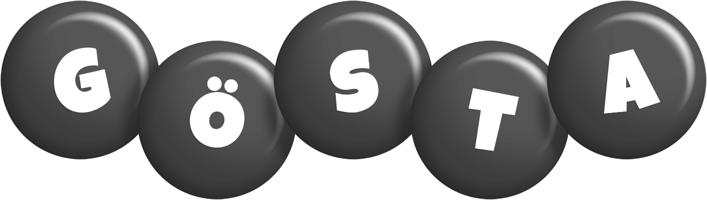 Gösta candy-black logo