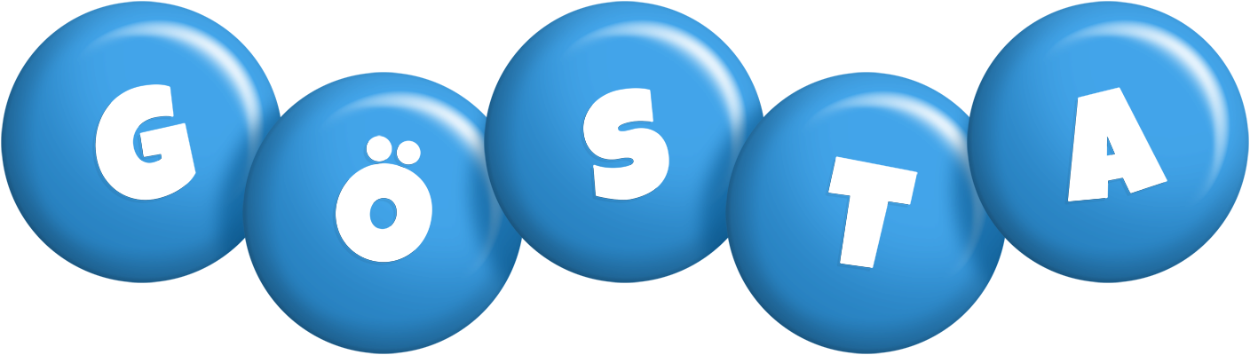 Gösta candy-blue logo