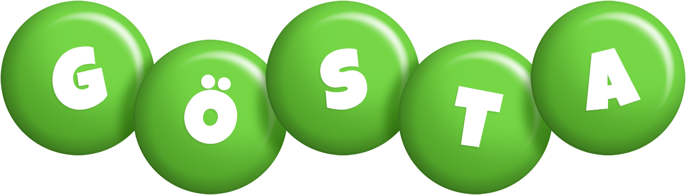 Gösta candy-green logo