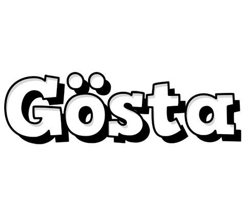 Gösta snowing logo