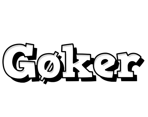 Gøker snowing logo
