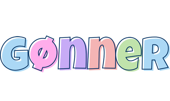 Gønner pastel logo