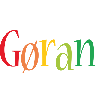 Gøran birthday logo