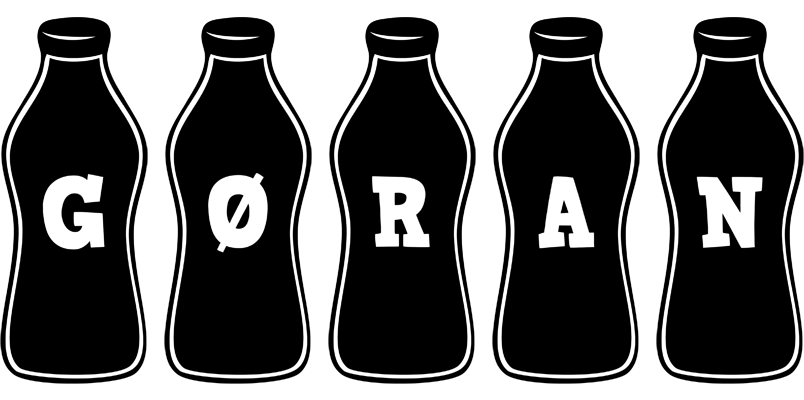 Gøran bottle logo