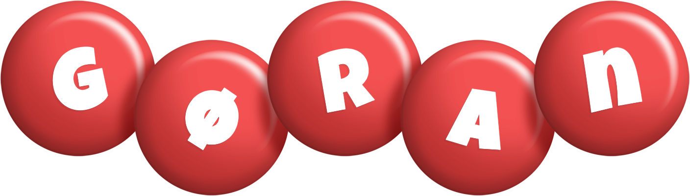 Gøran candy-red logo