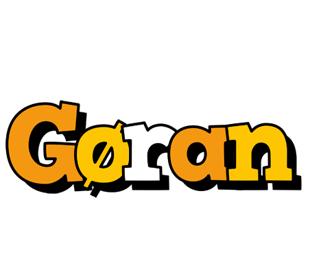 Gøran cartoon logo