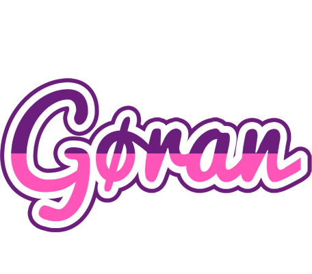 Gøran cheerful logo