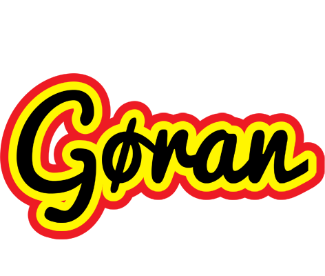 Gøran flaming logo