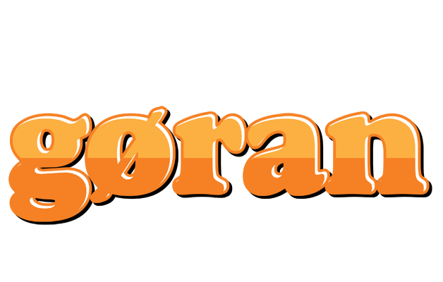 Gøran orange logo