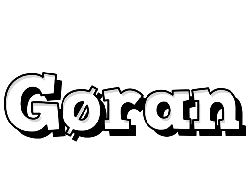 Gøran snowing logo