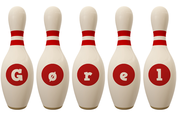 Gørel bowling-pin logo