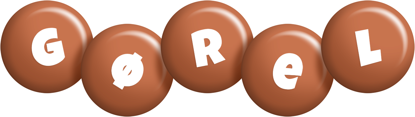 Gørel candy-brown logo