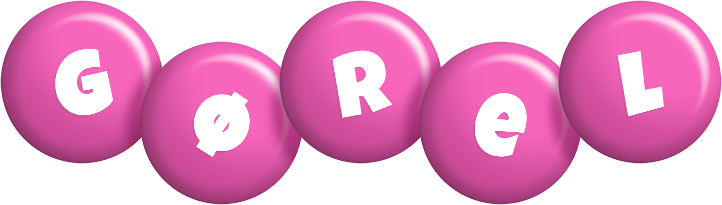 Gørel candy-pink logo