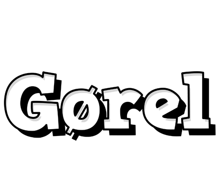 Gørel snowing logo