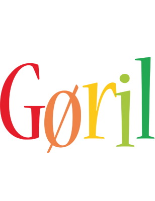 Gøril birthday logo